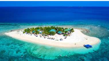 1 tropical fiji islands pristine coastline aerial view