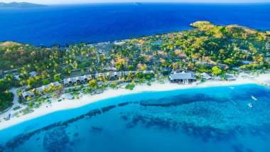 3 pristine beaches of fiji islands from above