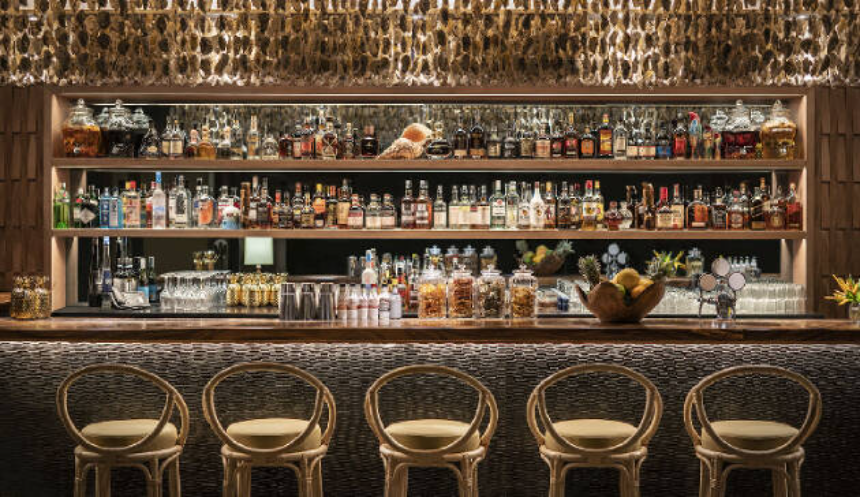 BlackMarlin Restaurant bar at black marlin restaurant