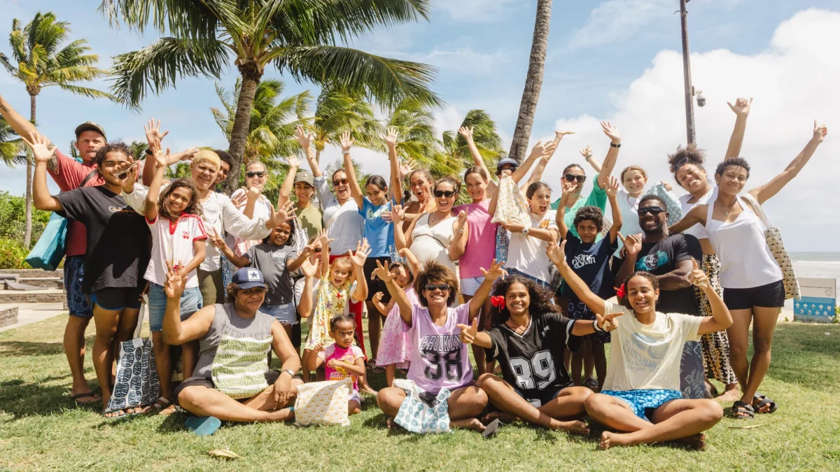 Hospitality with Heart Team Photo scaled Team of staff posing for Hospitality with Heart event in Fiji.