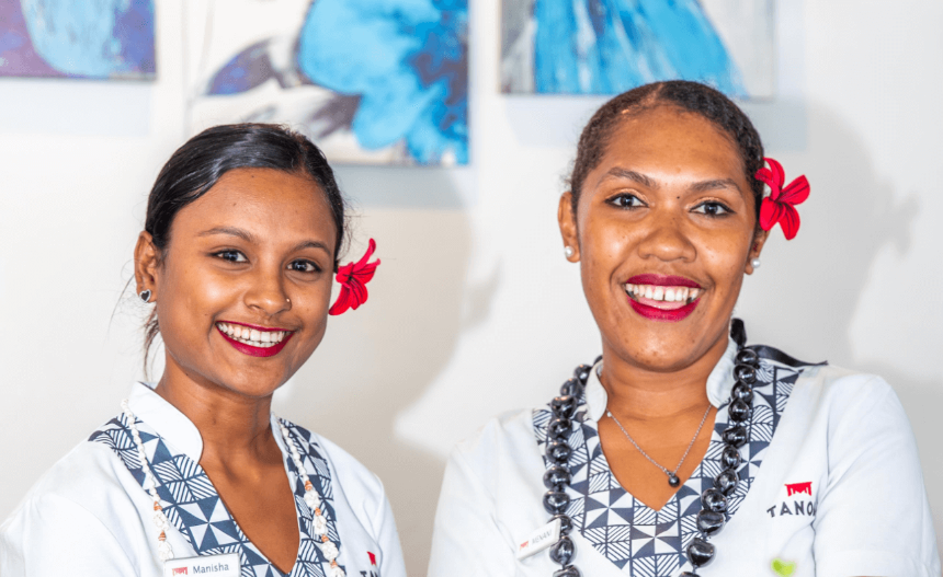 Staff at Tanoa Restaurant staff at tanoa restaurant